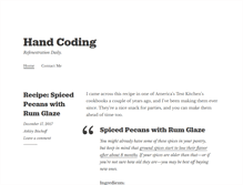 Tablet Screenshot of handcoding.com